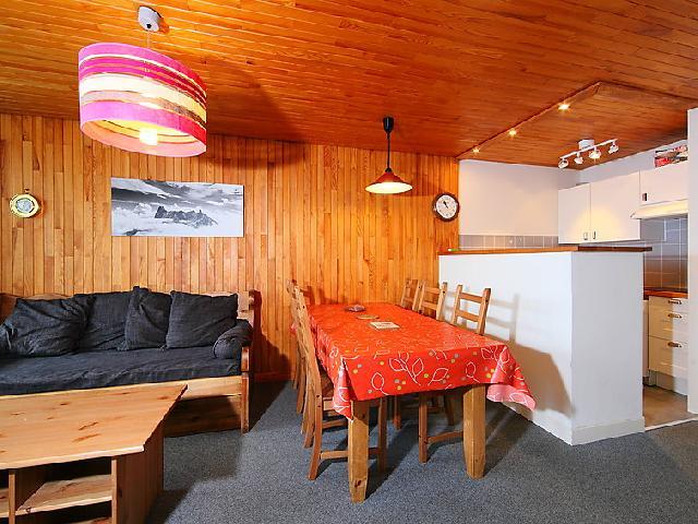Ski verhuur Appartement 3 kamers 6 personen (9) - Le 2100 A et B - Tignes - Woonkamer