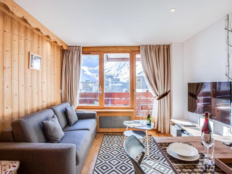 Ski verhuur Appartement 2 kamers 6 personen (12) - Le Curling A - Tignes - Woonkamer