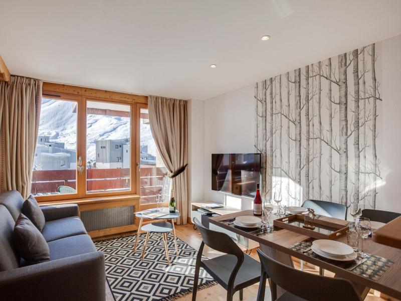 Ski verhuur Appartement 2 kamers 6 personen (12) - Le Curling A - Tignes - Woonkamer