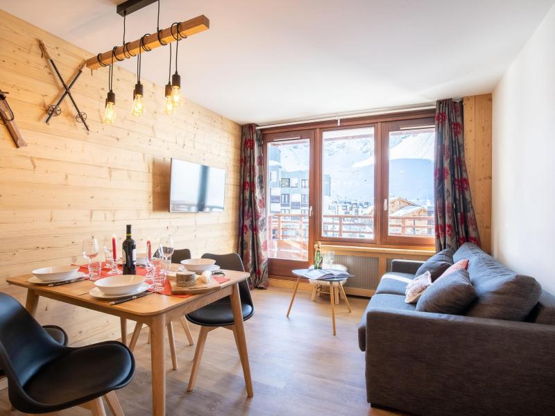 Ski verhuur Appartement 2 kamers 6 personen (33) - Le Curling B - Tignes - Woonkamer