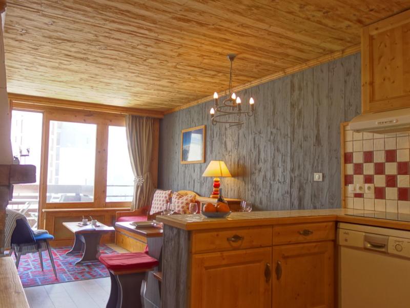 Ski verhuur Appartement 3 kamers 8 personen (5) - Le Grand Tichot A et B - Tignes - Woonkamer