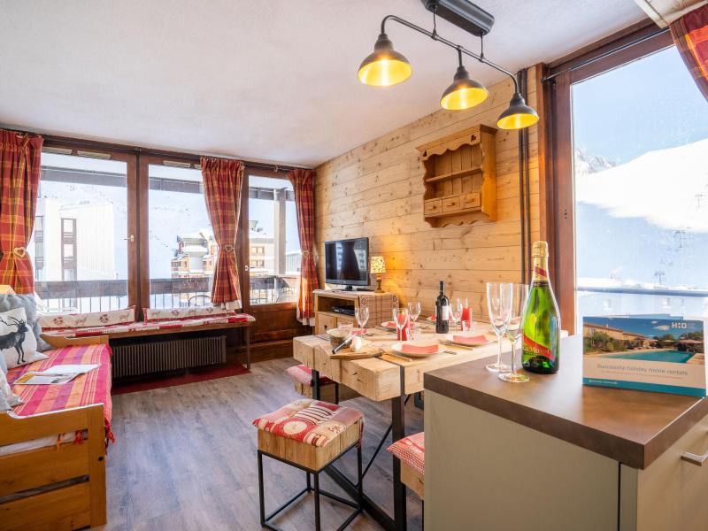 Ski verhuur Appartement 2 kamers 6 personen (12) - Le Prariond - Tignes - Woonkamer