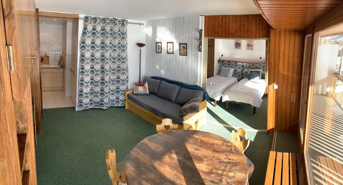 Skiverleih 2-Zimmer-Holzhütte für 4 Personen (B32) - LE SOLEIL - Tignes - Wohnzimmer