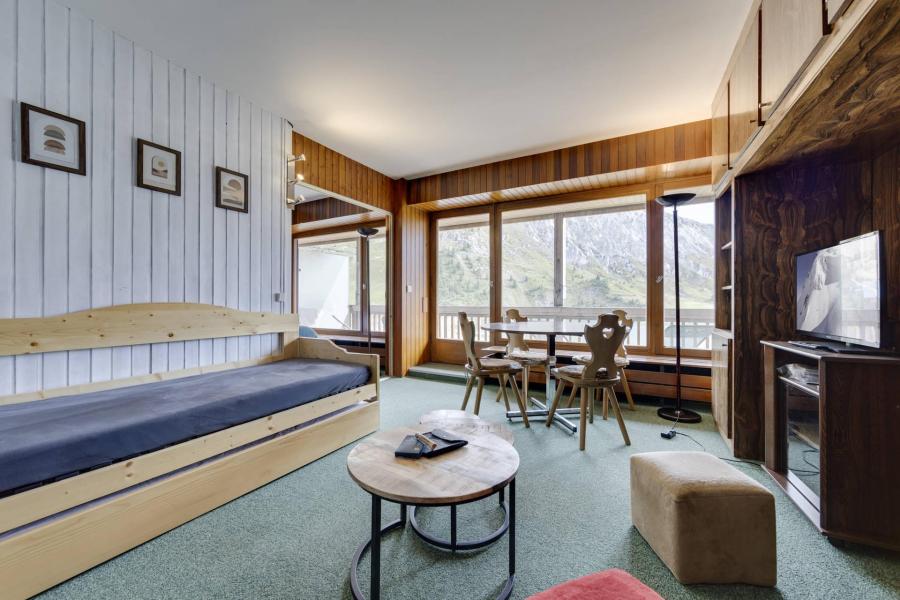 Skiverleih 2-Zimmer-Holzhütte für 4 Personen (B32) - LE SOLEIL - Tignes - Wohnzimmer