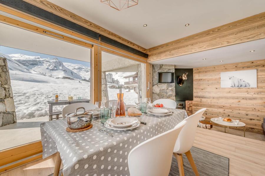 Rent in ski resort 2 room apartment sleeping corner 5 people (6P) - Les Chalets du Golf - Tignes - Living room