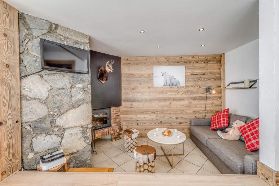 Skiverleih 2-Zimmer-Berghütte für 5 Personen (6P) - Les Chalets du Golf - Tignes - Wohnzimmer