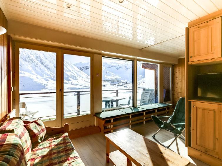 Ski verhuur Appartement 3 kamers 5 personen (1) - Les Cimes - Tignes - Woonkamer