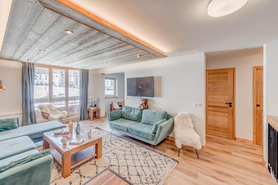 Ski verhuur Appartement duplex 4 kamers 8 personen (2AP) - Les Rives - Tignes - Woonkamer