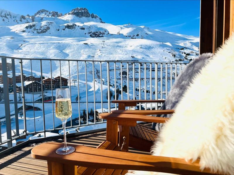 Ski verhuur Appartement 5 kamers 8 personen (WESTPENTHOUSE) - Les Trolles - Tignes - Balkon