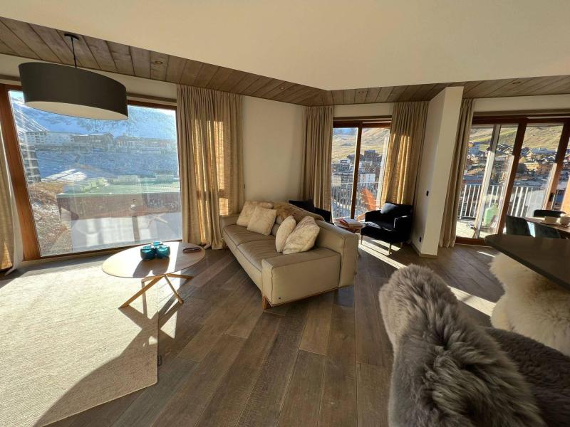 Ski verhuur Appartement 5 kamers 8 personen (WESTPENTHOUSE) - Les Trolles - Tignes - Woonkamer