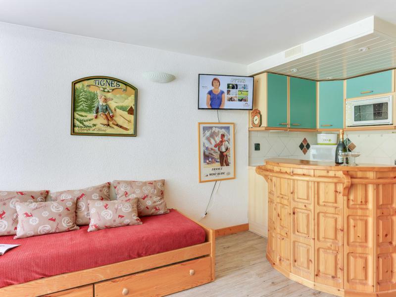 Ski verhuur Appartement 1 kamers 4 personen (2) - Palafour - Tignes - Woonkamer