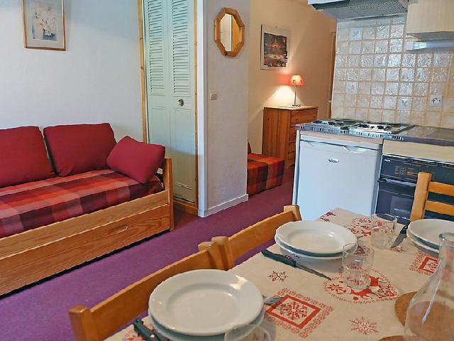 Rent in ski resort 1 room apartment 4 people (1) - Plein Soleil - Tignes - Living room
