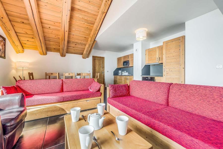 Rent in ski resort 3 room apartment sleeping corner 8 people (9) - Résidence Almes 1 - Tignes - Living room