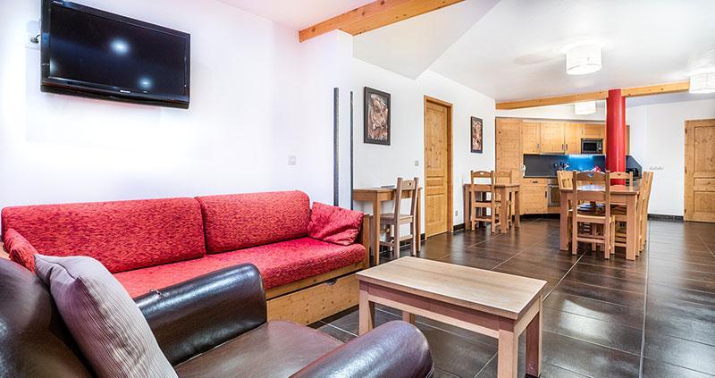 Wynajem na narty Apartament 3 pokojowy z alkową 12 osób (1) - Résidence Almes 1 - Tignes - Pokój gościnny