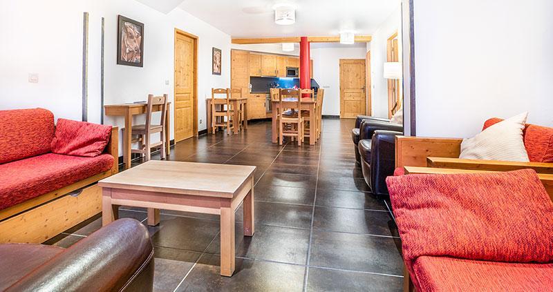 Wynajem na narty Apartament 3 pokojowy z alkową 12 osób (1) - Résidence Almes 1 - Tignes - Pokój gościnny