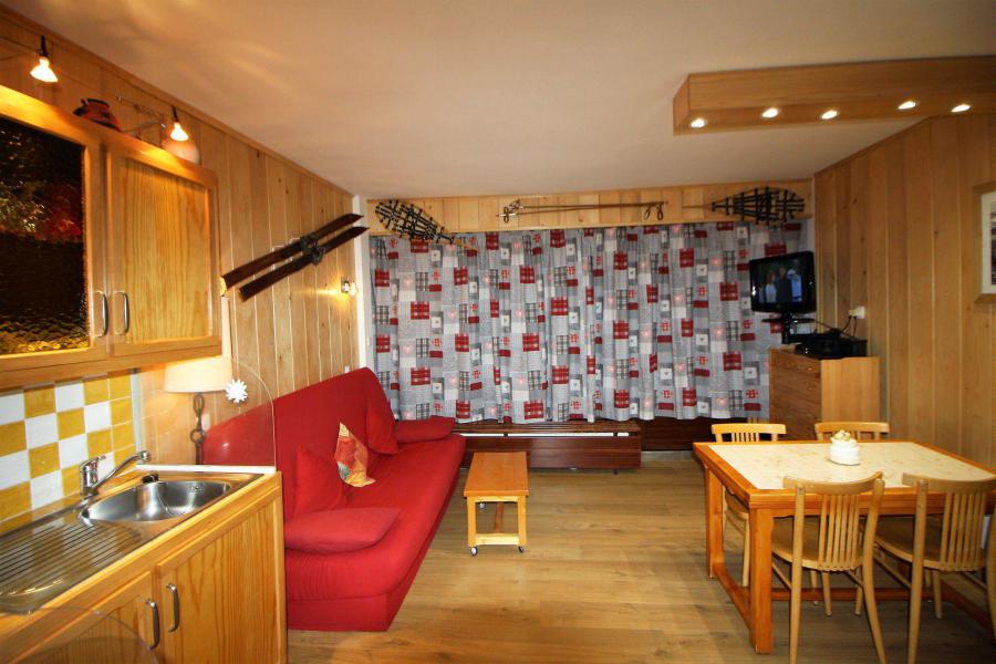 Ski verhuur Studio bergnis 4 personen (704CL) - Résidence Bec Rouge - Tignes - Woonkamer