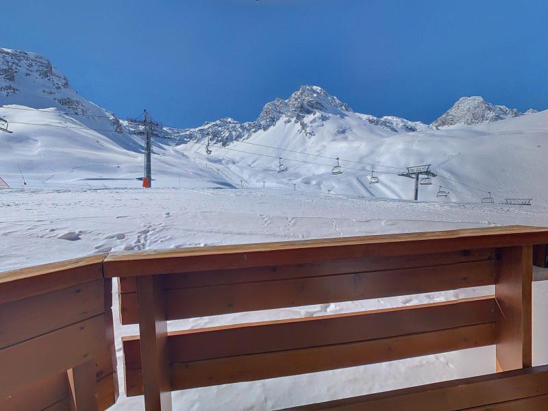 Rent in ski resort Studio sleeping corner 4 people (5) - Résidence Borsat - Tignes - Terrace