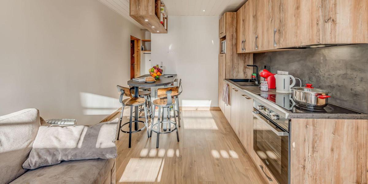 Ski verhuur Appartement 2 kamers 4 personen (5P) - Résidence Hameau de Tovière - Tignes - Woonkamer