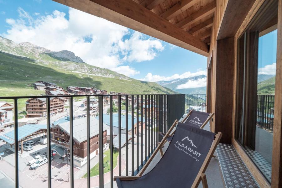 Rent in ski resort 4 room mezzanine apartment 10 people (81) - Résidence Hôtelière Denali - Tignes - Balcony