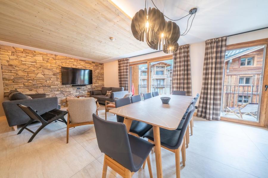 Skiverleih 5 Zimmer Maisonettewohnung für 10 Personen (82) - Résidence Hôtelière Denali - Tignes - Wohnzimmer