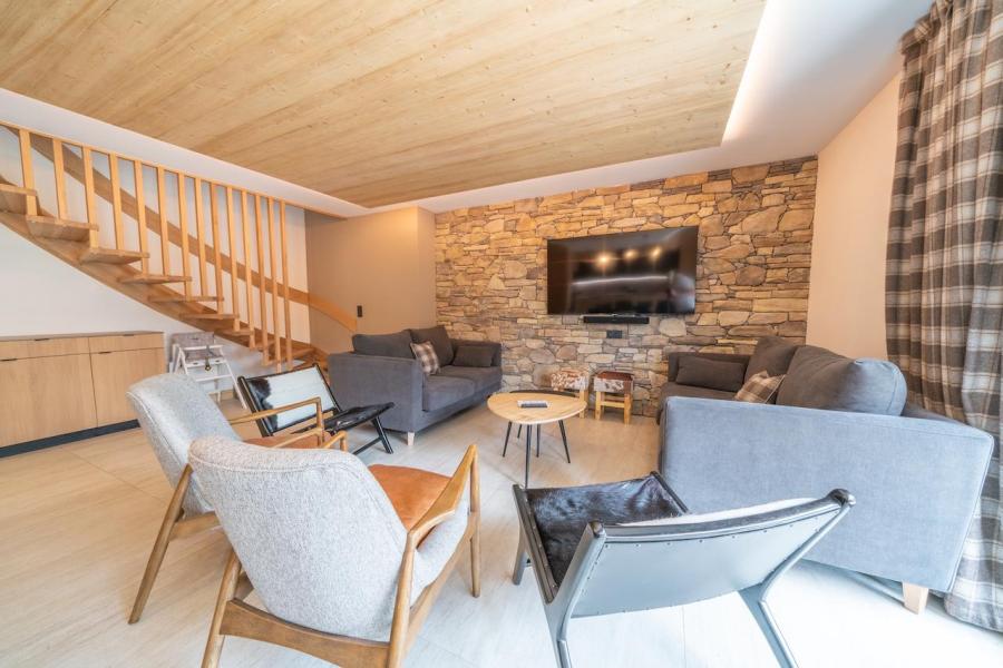 Wynajem na narty Apartament duplex 5 pokojowy 10 osób (82) - Résidence Hôtelière Denali - Tignes - Pokój gościnny