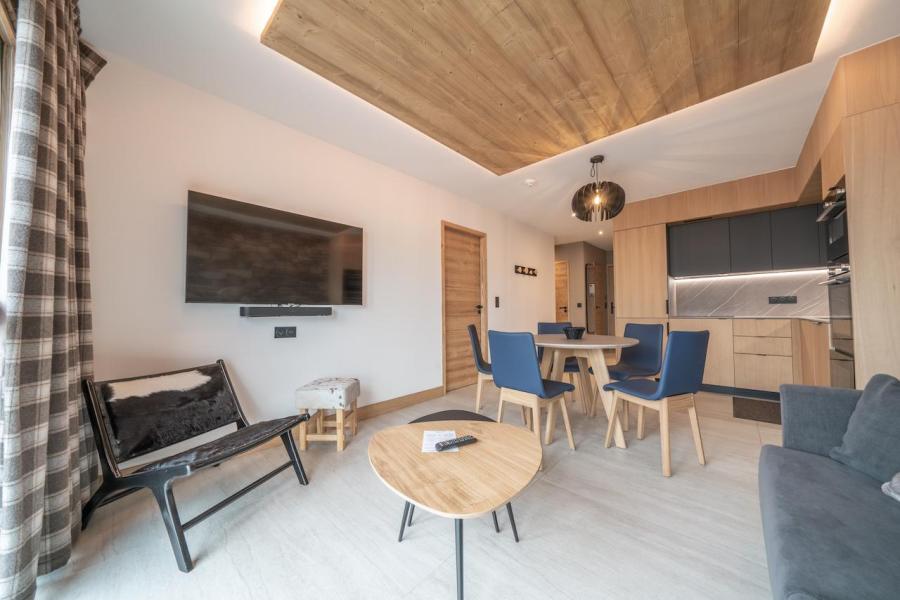 Ski verhuur Appartement 2 berg slaapnis 5 personen - Résidence Hôtelière Denali - Tignes - Woonkamer