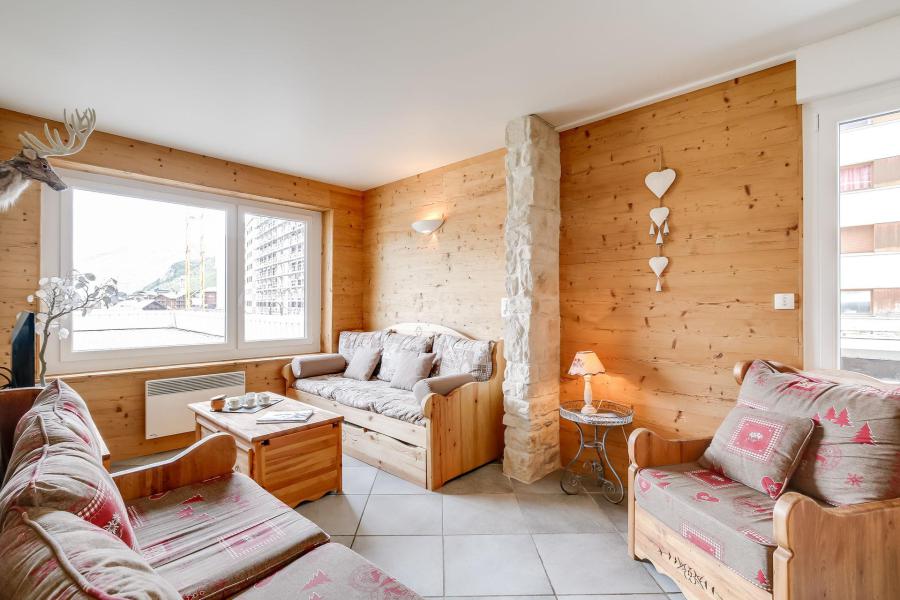 Ski verhuur Appartement 3 kamers 8 personen (001) - Résidence le Bec Rouge - Tignes - Woonkamer