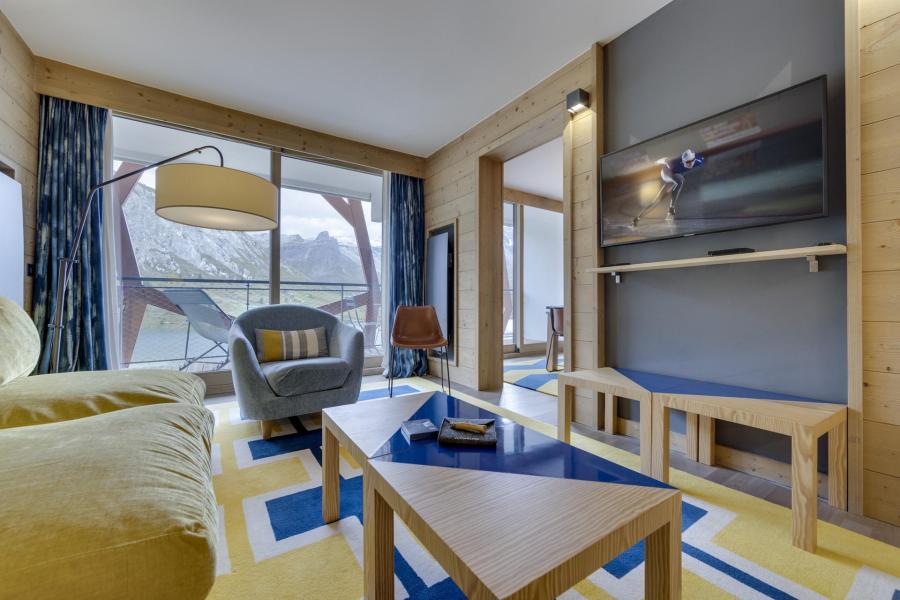 Ski verhuur Appartement 5 kamers 7 personen (Les Alpilles) - Résidence le Phoenix - Tignes - Woonkamer