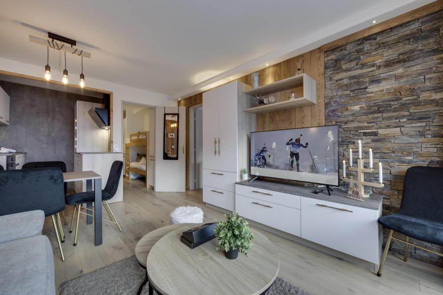 Rent in ski resort 2 room apartment sleeping corner 4 people (505) - Résidence le Schuss - Tignes - Living room