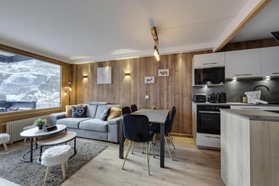 Rent in ski resort 2 room apartment sleeping corner 4 people (505) - Résidence le Schuss - Tignes - Living room