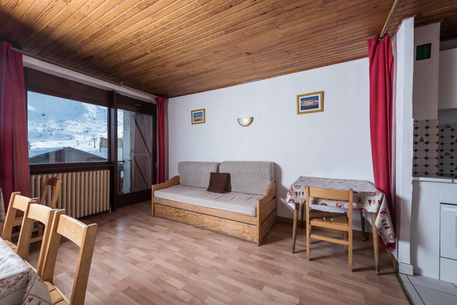 Ski verhuur Appartement 3 kamers 8 personen (108) - Résidence Les Chaudes Almes - Tignes - Woonkamer