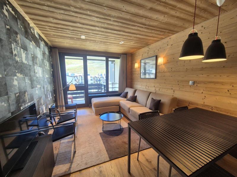 Rent in ski resort 2 room apartment sleeping corner 4 people (33) - Résidence les Hauts du Val Claret B2 - Tignes - Living room