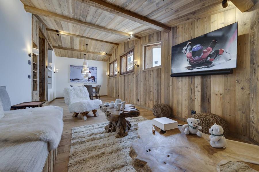 Ski verhuur Appartement duplex 5 kamers 8 personen (2) - Résidence les Martins - Tignes - Woonkamer