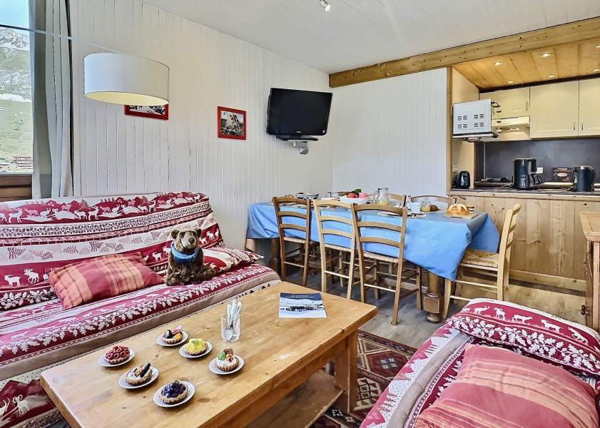 Rent in ski resort 4 room apartment 8 people - Résidence les Roches Rouges A ou B - Tignes - Living room