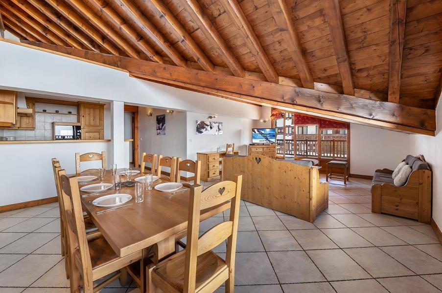 Rent in ski resort 3 room duplex mezzanine apartment 9 people (6) - Résidence Les Suites du Val Claret - Tignes - Living room