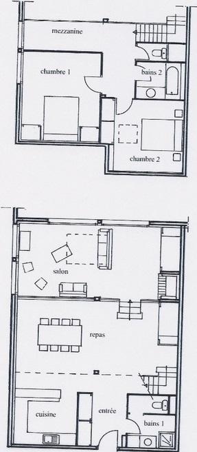 Soggiorno sugli sci Appartamento su due piani 3 stanze per 8 persone (3) - Résidence Les Suites du Val Claret - Tignes - Mappa