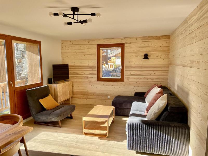 Skiverleih 3-Zimmer-Appartment für 5 Personen (03) - Résidence Maison Neuve - Tignes - Wohnzimmer