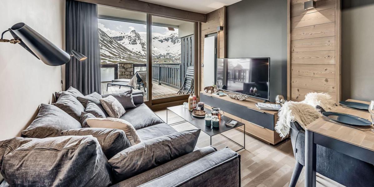 Rent in ski resort 2 room apartment cabin 5 people (103P) - Résidence Phoenix - Tignes - Living room