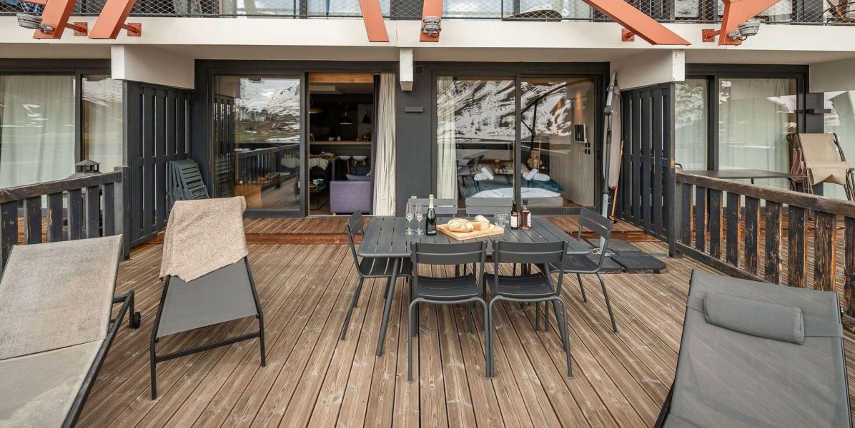 Skiverleih 2-Zimmer-Holzhütte für 5 Personen (103P) - Résidence Phoenix - Tignes - Terrasse