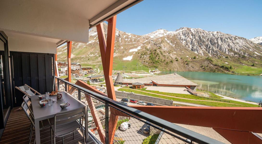 Skiverleih 2-Zimmer-Holzhütte für 5 Personen (402P) - Résidence Phoenix - Tignes - Terrasse