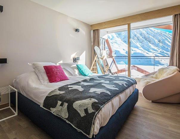 Rent in ski resort 5 room apartment 8 people (701P) - Résidence Phoenix - Tignes - Bedroom