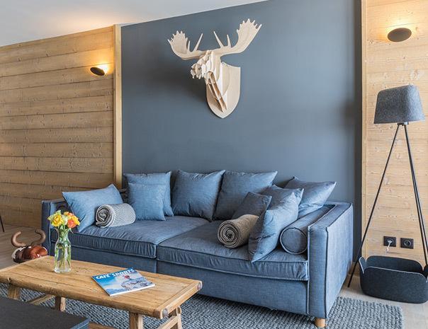 Rent in ski resort 5 room apartment 8 people (701P) - Résidence Phoenix - Tignes - Living room