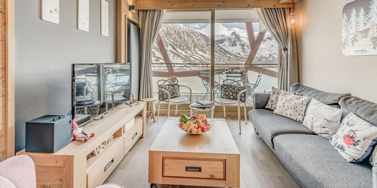 Ski verhuur Appartement 3 kabine kamers 6 personen (602P) - Résidence Phoenix - Tignes - Woonkamer