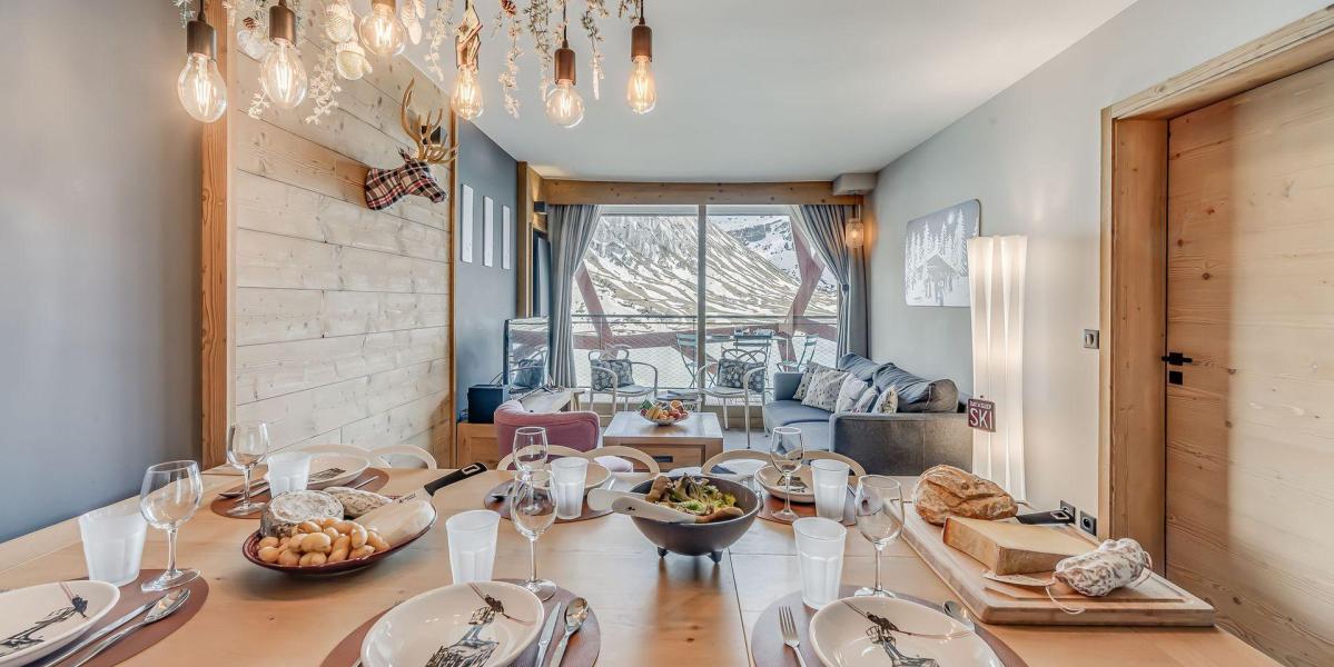 Ski verhuur Appartement 3 kabine kamers 6 personen (602P) - Résidence Phoenix - Tignes - Woonkamer