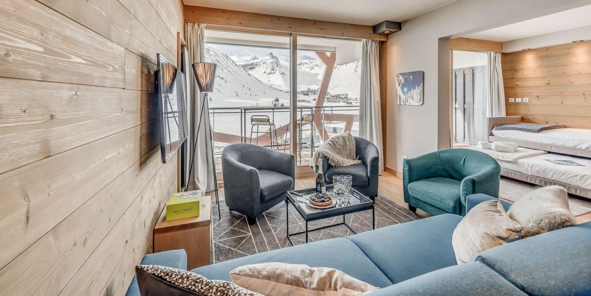 Ski verhuur Appartement 4 kamers bergnis 6 personen (302P) - Résidence Phoenix - Tignes - Woonkamer