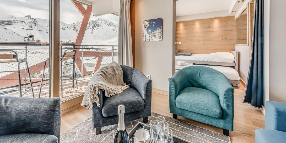 Ski verhuur Appartement 4 kamers bergnis 6 personen (302P) - Résidence Phoenix - Tignes - Woonkamer