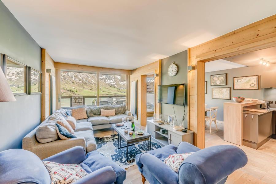 Ski verhuur Appartement 5 kamers 8 personen (101P) - Résidence Phoenix - Tignes - Woonkamer