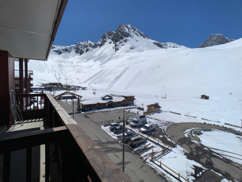 Skiverleih 2-Zimmer-Holzhütte für 6 Personen (419) - Résidence Rond Point des Pistes A - Tignes - Balkon