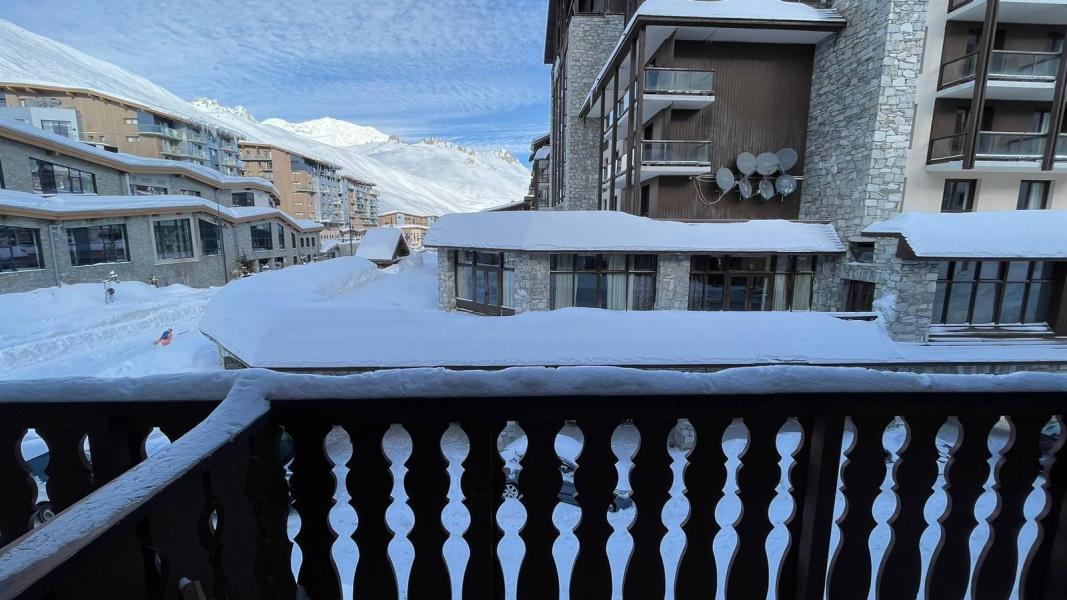 Ski verhuur Appartement 2 kamers bergnis 6 personen (203) - Résidence Rond Point des Pistes A - Tignes - Balkon