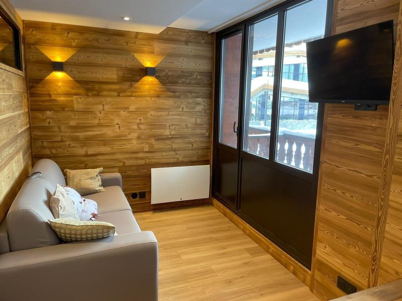 Ski verhuur Appartement 2 kamers bergnis 6 personen (203) - Résidence Rond Point des Pistes A - Tignes - Woonkamer